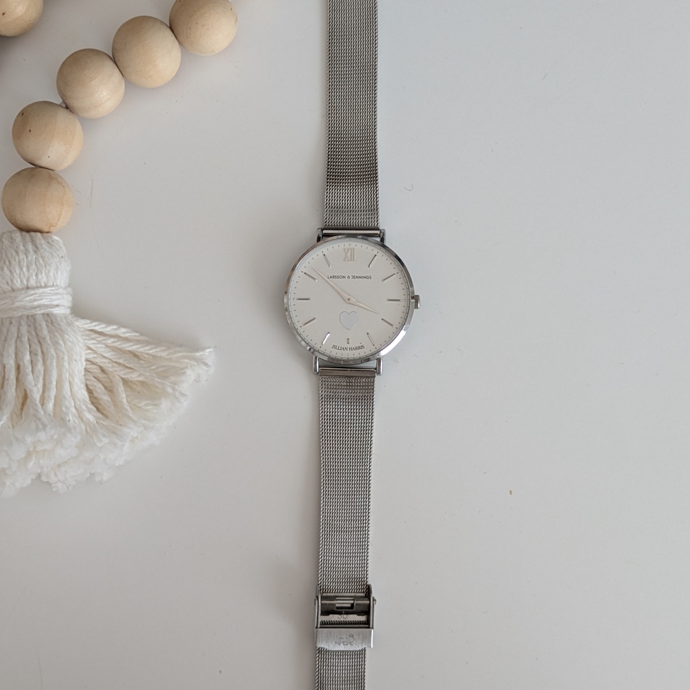 Silver Mesh Strap Watch